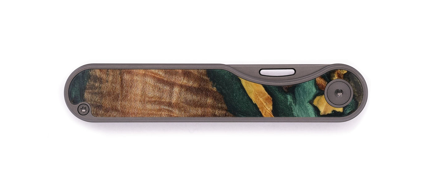 Minimalist Wood+Resin Pocket Knife - Adriena (Mosaic, 605143)