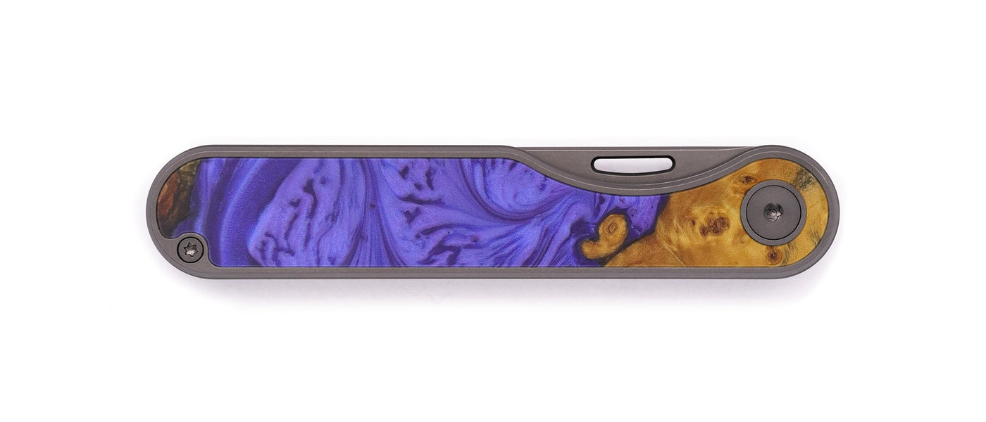 Minimalist Wood+Resin Pocket Knife - Wilmont (Purple, 601169)