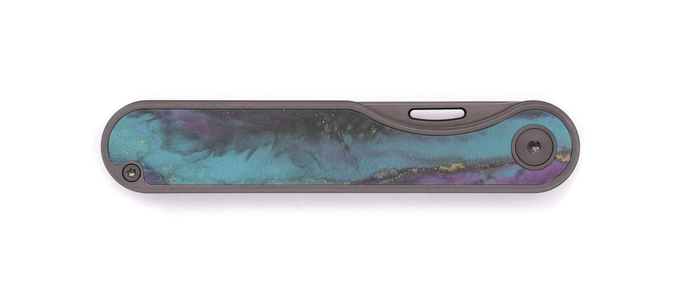 Minimalist ResinArt Pocket Knife - Ashlea (Graffiti, 535807)