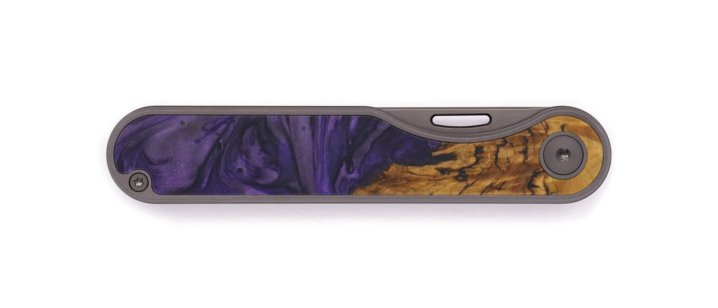 Minimalist Wood+Resin Pocket Knife - Coretta (Purple, 543407)
