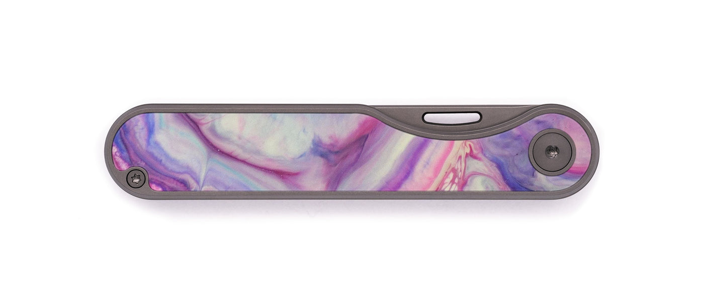 Minimalist ResinArt Pocket Knife - Loreta (Graffiti, 537928)