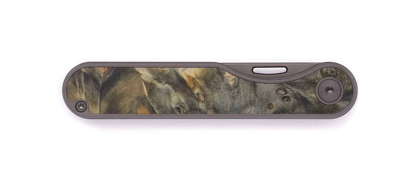 Minimalist Burl Wood Pocket Knife - Nannette (Buckeye Burl, 528268)
