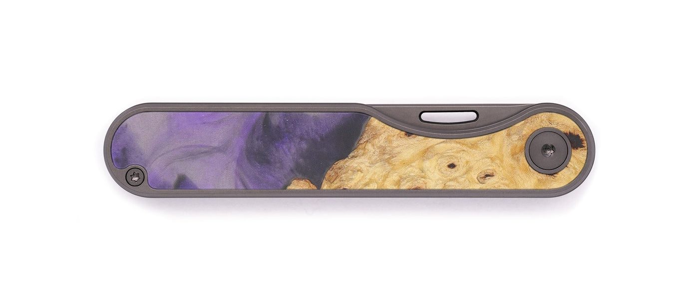 Minimalist Wood+Resin Pocket Knife - Sybyl (Purple, 604174)