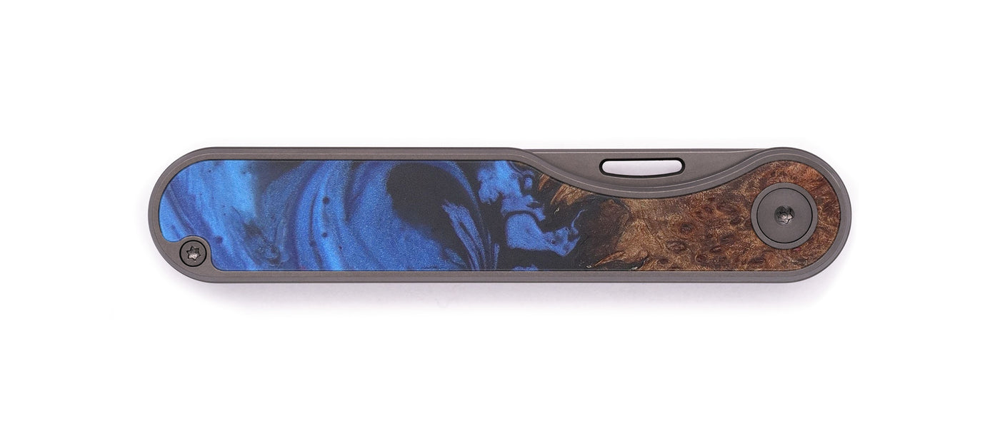 Minimalist Wood+Resin Pocket Knife - Dari (Dark Blue, 607444)