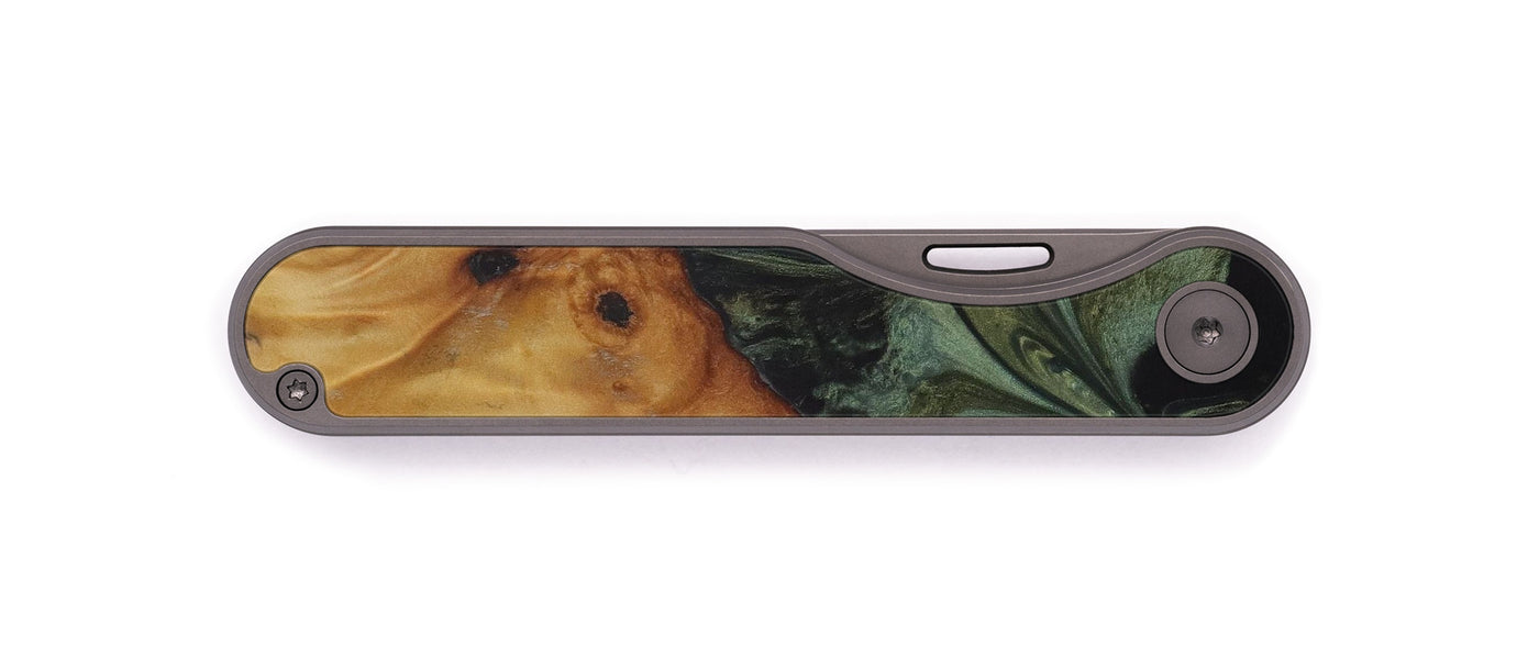 Minimalist Wood+Resin Pocket Knife - Nobutaka (Dark Green, 561467)