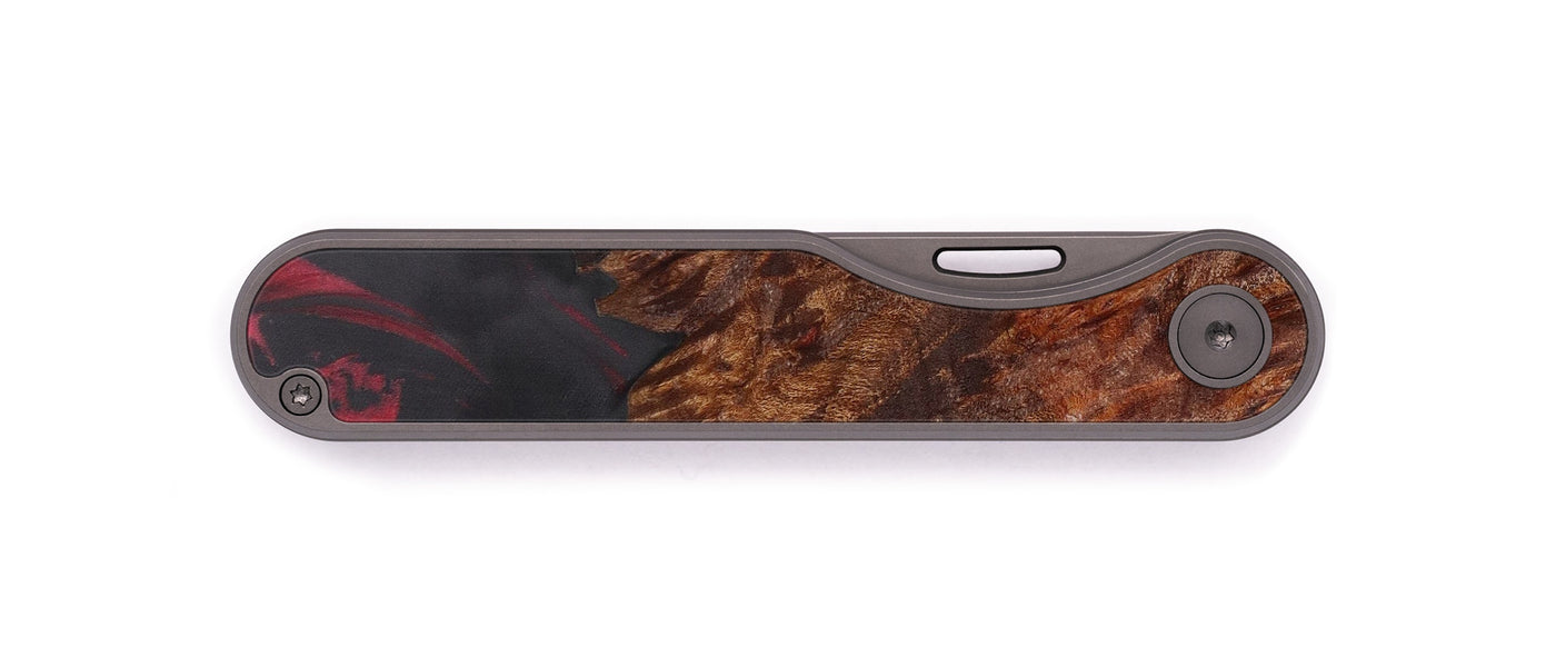 Minimalist Wood+Resin Pocket Knife - Xiaomei (Dark Red, 605126)
