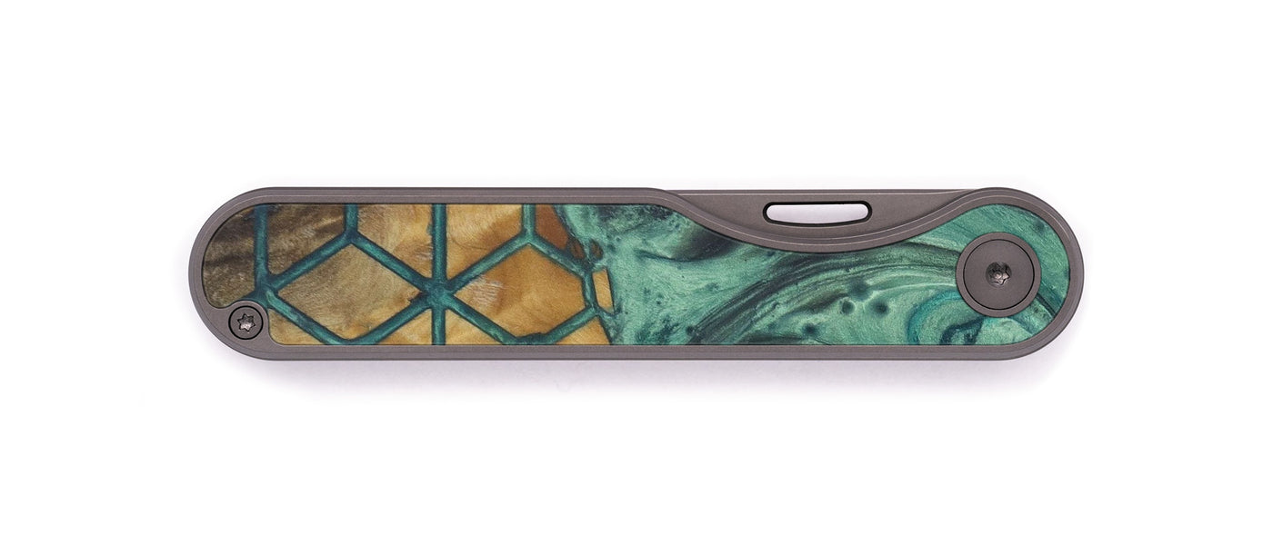 Minimalist Wood+Resin Pocket Knife - Tawana (Pattern, 576048)