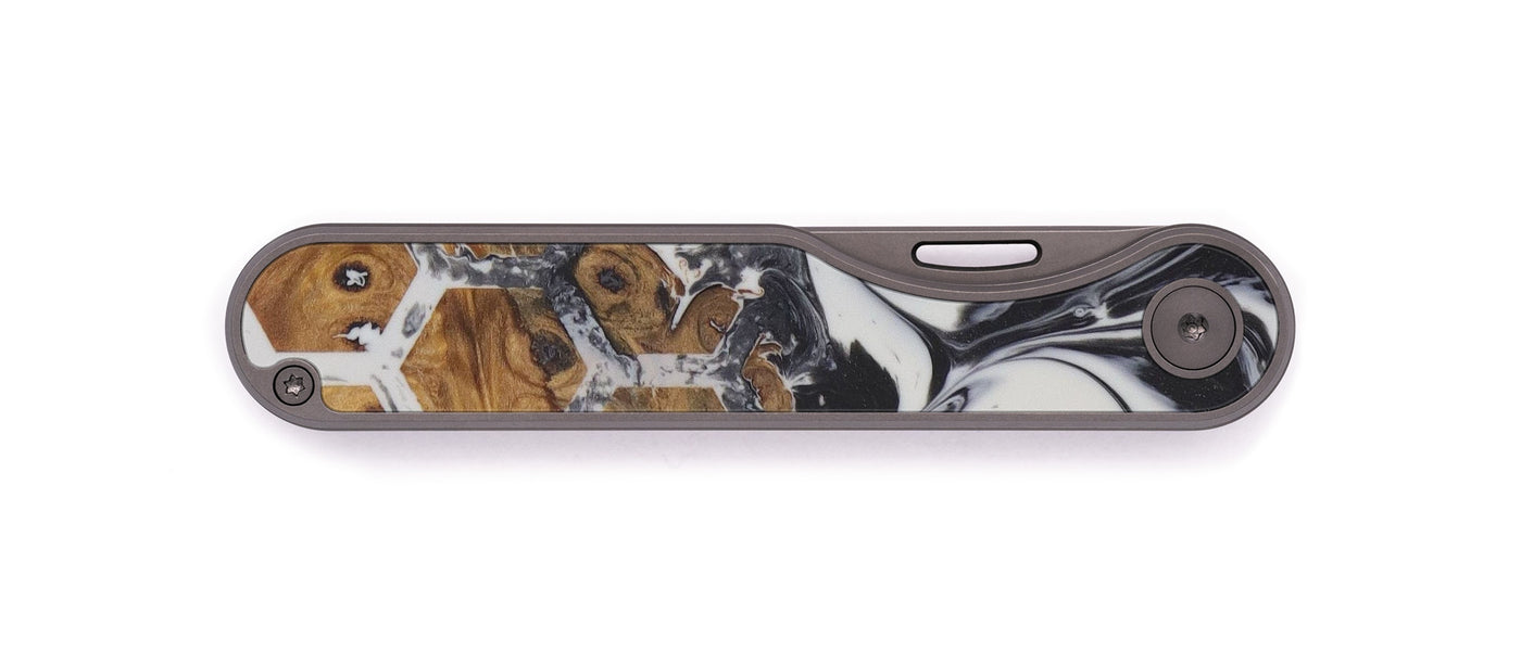 Minimalist Wood+Resin Pocket Knife - Maleah (Pattern, 558993)
