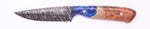 Carved Damascus Field Knife #20538