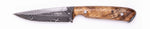 Carved Damascus Field Knife #20636