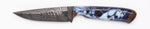 Carved Damascus Field Knife #20595