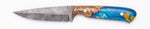 Carved Damascus Field Knife #20567