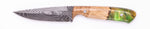 Carved Damascus Field Knife #20555