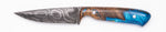 Carved Damascus Field Knife #20593