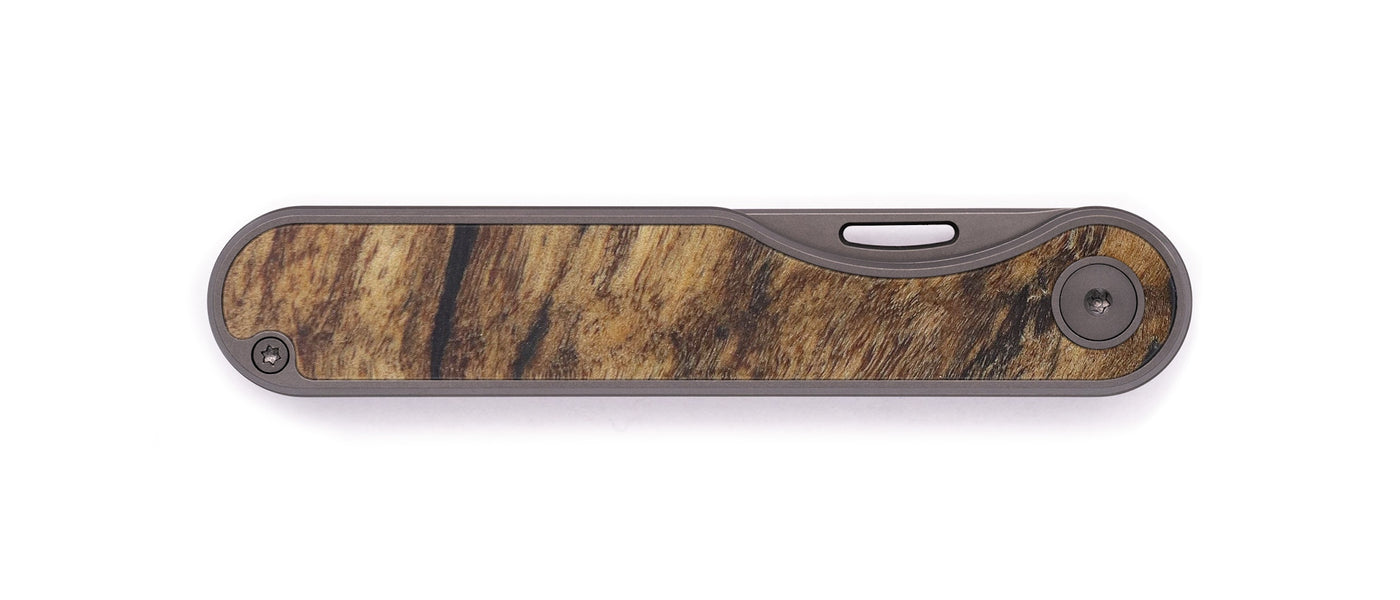 Minimalist Burl Wood Pocket Knife - Demetria (Buckeye Burl, 598549)