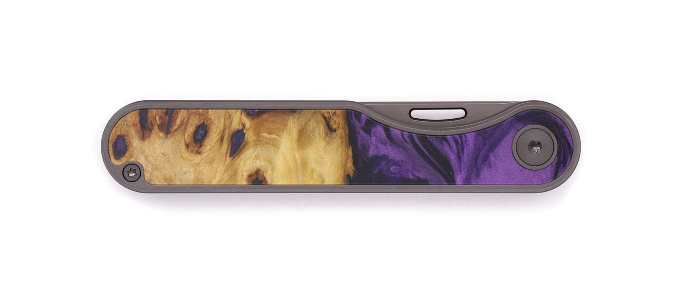Minimalist Wood+Resin Pocket Knife - Charman (Purple, 598519)