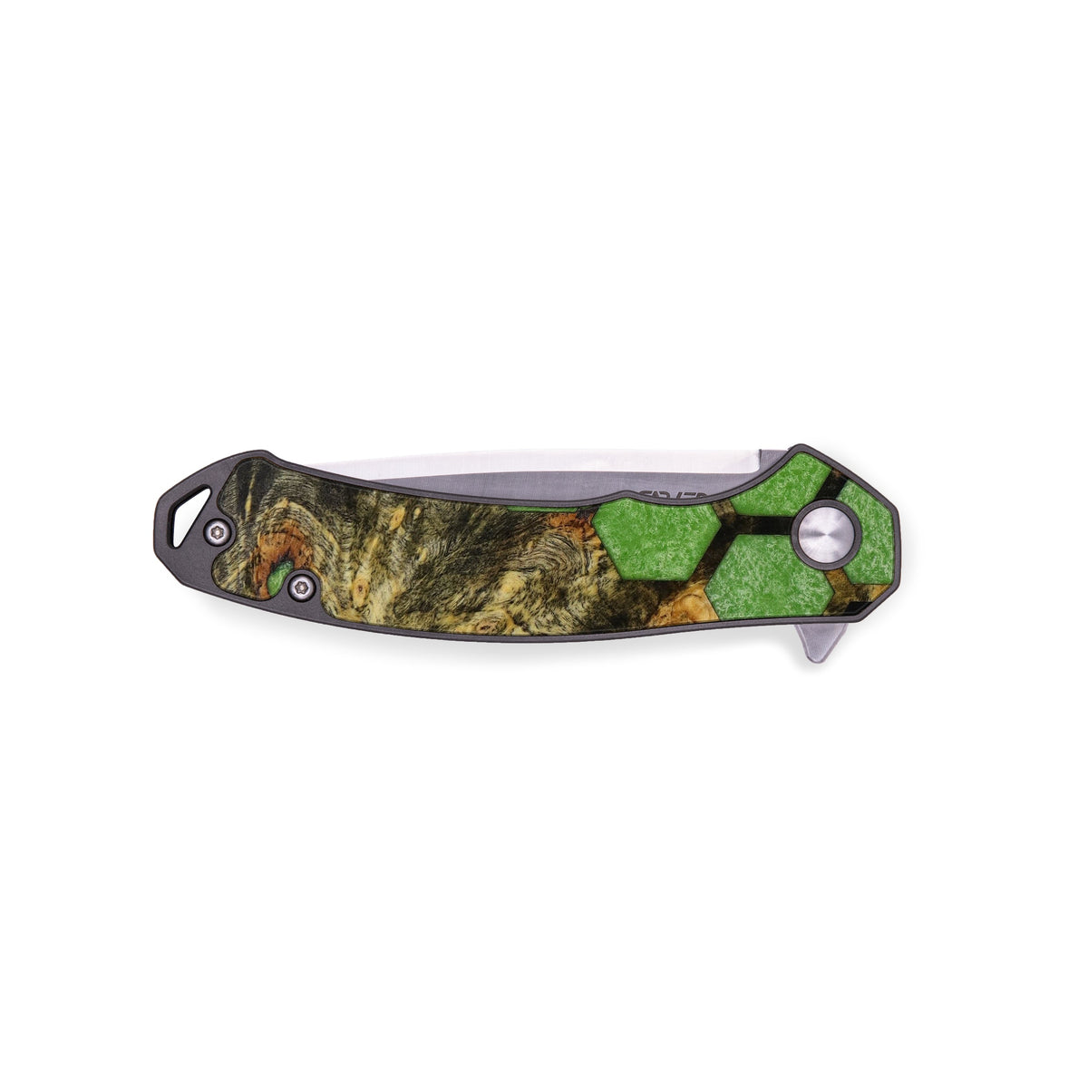 EDC Wood+Resin Pocket Knife Hedi (Pattern, 600964) Carved Knives