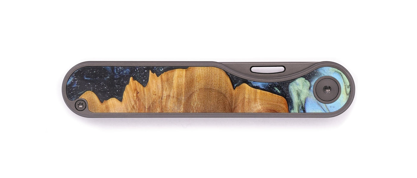 Minimalist Wood+Resin Pocket Knife - Mariyah (Aurora, 617465)
