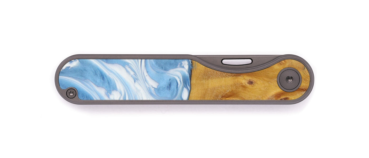 Minimalist Wood+Resin Pocket Knife - Massoud (Light Blue, 598460)