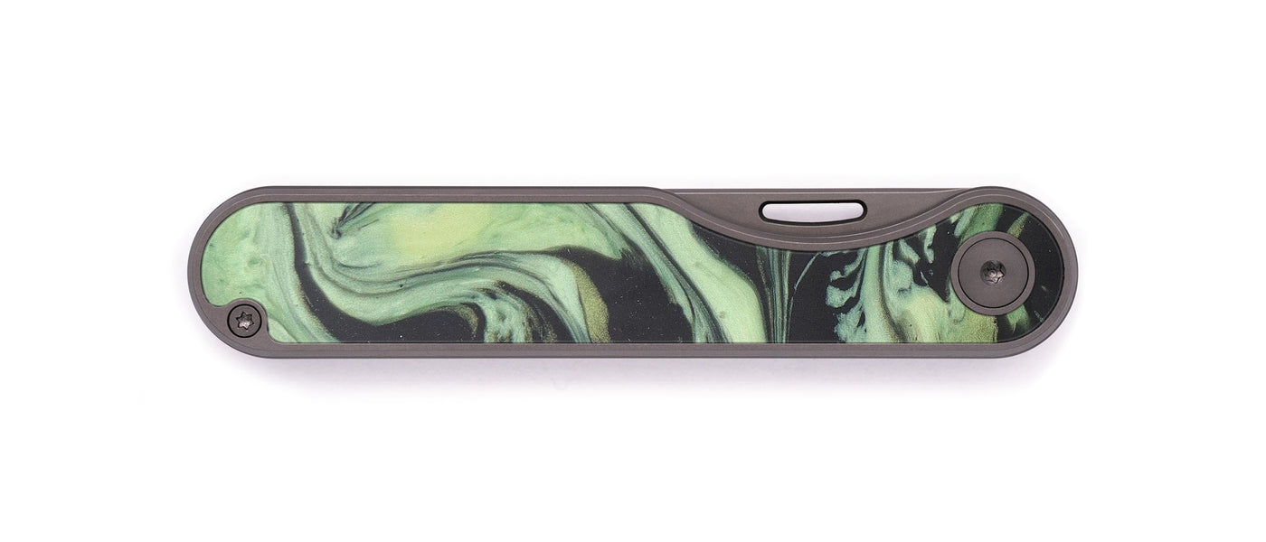 Minimalist ResinArt Pocket Knife - Layney (Dark Green, 599489)