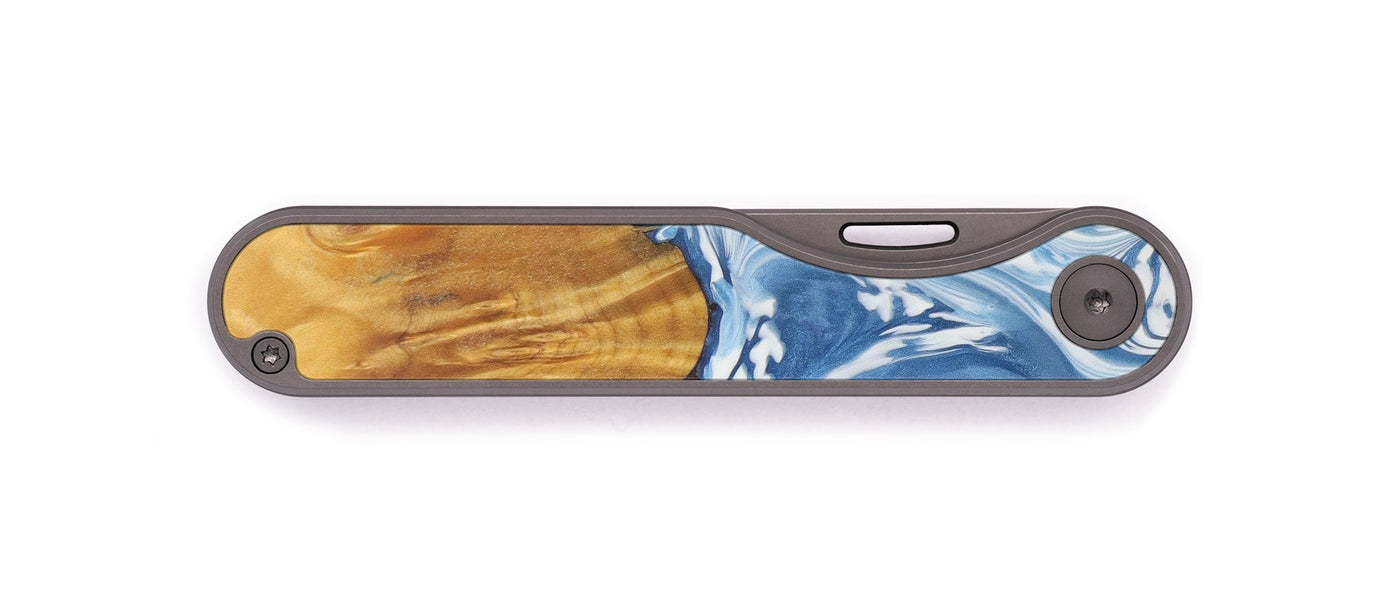 Minimalist Wood+Resin Pocket Knife - Drieka (Light Blue, 598457)
